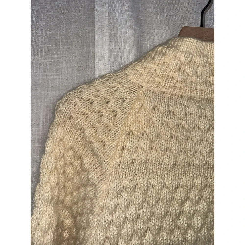 Vintage NWT Naturally Mohair Canada Sweater Cardigan Knit‎ Sheep Women's Sz M - Picture 4 of 12